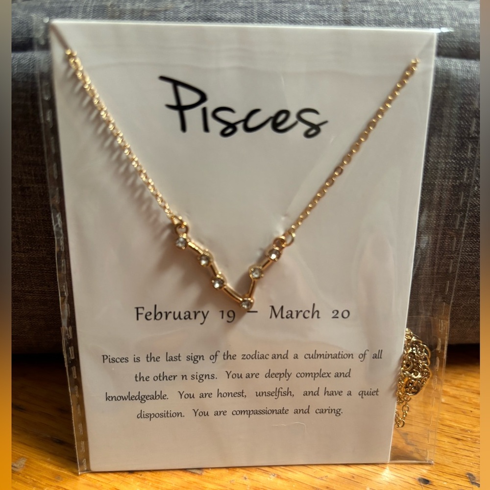 NEW Pisces Zodiac Constellation Necklace Celestial Astrology